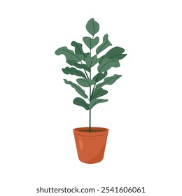 Stunning Plant Illustrations for Home Decor and Interior Design. Tropical Plants in Botanical Illustration. Potted Plant. House Plants. Aesthetic Plant. Plant illustration. 