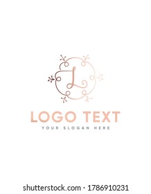 A stunning, playful and charming monogram letter type L logo template, Vector logo for business and company identity 