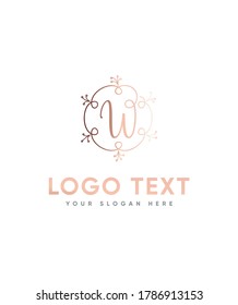 A stunning, playful and charming monogram letter type W logo template, Vector logo for business and company identity 