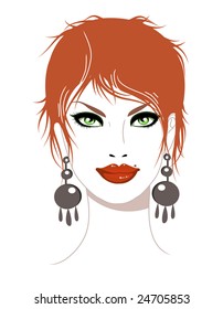 Stunning red-haired girl