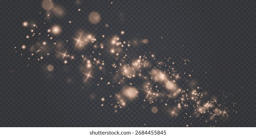 Stunning Sparkling Particle Effects on Transparent Background