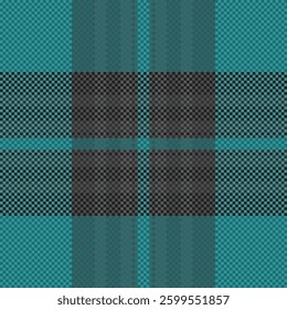 Stunning teal and charcoal plaid pattern.  Perfect for textile design, website backgrounds, or fashion projects.