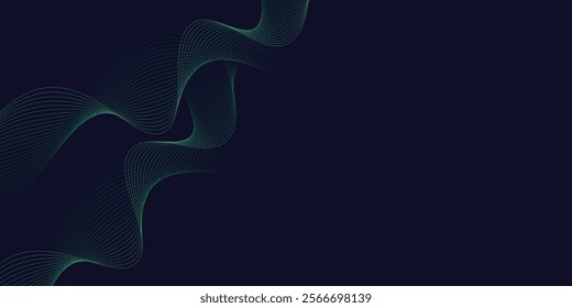 Stunning Teal and Navy Blue Particle Wave Design with Flowing Lines and Detailed Textures, Ideal for Modern Digital Backgrounds, Fashionable Wallpapers, and Stylish Graphic Designs