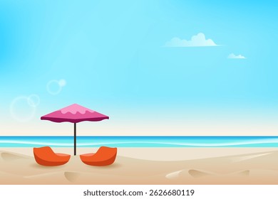 Incrível fundo de praia tropical. Conceito de férias de verão