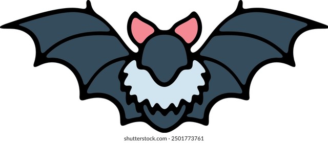 Stunning vector illustration of a bat, perfect for Halloween, wildlife themes, and more. Detailed and scalable, ideal for both print and digital projects.