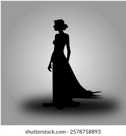 A stunning vector illustration of a Black woman seen from the side, showcasing her graceful features and natural beauty. The minimalist yet expressive design highlights her strong profile.