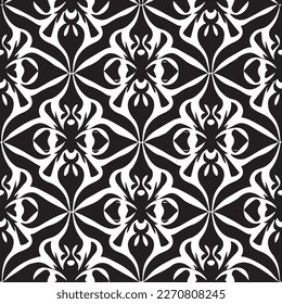 Stunning vector illustration features a black and white background with an intricate and stylish pattern that's sure to catch your eye