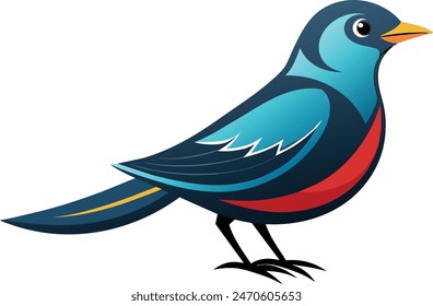 A stunning vector illustration of a martin bird, showcasing its elegance and beauty. Perfect for design projects, this detailed artwork captures the essence of the bird. Keywords: vector, artwork, ill