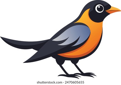 A stunning vector illustration of a martin bird, showcasing its elegance and beauty. Perfect for design projects, this detailed artwork captures the essence of the bird. Keywords: vector, artwork, ill