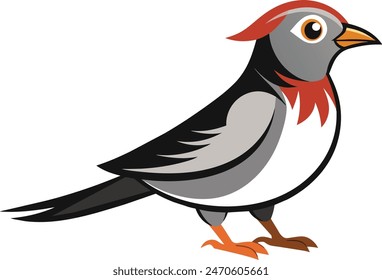 A stunning vector illustration of a martin bird, showcasing its elegance and beauty. Perfect for design projects, this detailed artwork captures the essence of the bird. Keywords: vector, artwork, ill