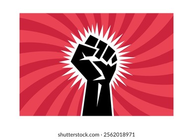 Stunning Vector Illustrations for the Fight for Freedom, human fist, protest art, rebel spirit, freedom fight, hand gesture, activism symbol, equality rights, empowerment message, struggle hands