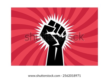 Stunning Vector Illustrations for the Fight for Freedom, human fist, protest art, rebel spirit, freedom fight, hand gesture, activism symbol, equality rights, empowerment message, struggle hands