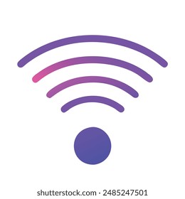 Stunning Wi-Fi Icon Vector Artful Illustration for Modern Connectivity
