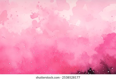 Impresionantemente hermosa acuarela con fondo rosa suave, un diseño de Vector de atmósfera tranquila. Cautivadora pintura abstracta de acuarela en tonos suaves de rosa, ambiente de ensueño y etéreo