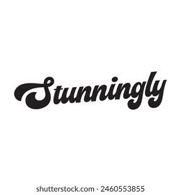 stunningly text on white background.