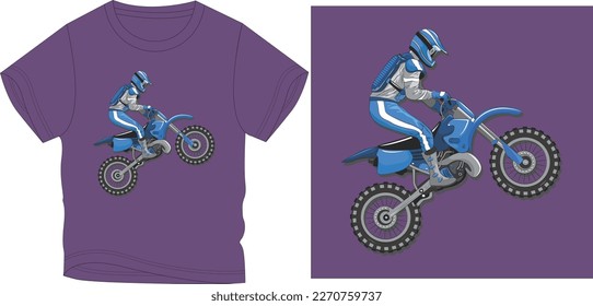 stunt biker Graphic design vector