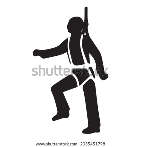 Stuntman vector icon. Isolated stunt-master sign design. Stock photo © 