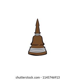 stupa doodle icon color
