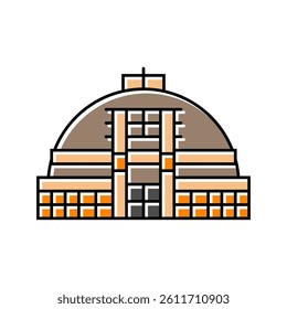 stupa monument buddhism color icon vector. stupa monument buddhism sign. isolated symbol illustration