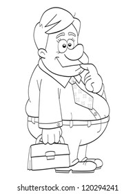 719 Funny Sketch Of A Fat Man Images, Stock Photos & Vectors | Shutterstock