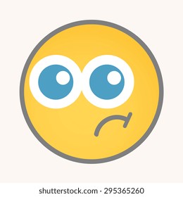 Stupid - Cartoon Smiley Vector Face
