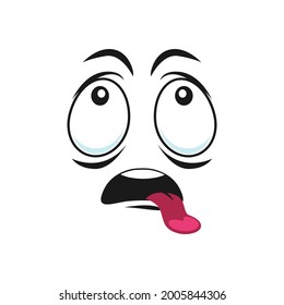 Stupid Emoji Confused Crazy Eyes Showing Stock Vector (Royalty Free ...