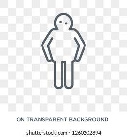 Stupid Human Icon. Trendy Flat Vector Stupid Human Icon On Transparent Background From Feelings Collection. High Quality Filled Stupid Human Symbol Use For Web And Mobile