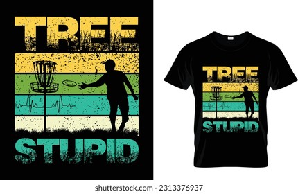 dummes Baumtypografie-T-Shirt-Design