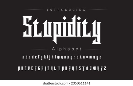 Stupidity Best Alphabet Painting Paint Brush Beauty Script Logotype Font lettering handwritten