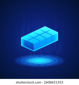 Sturdy Brick Icon: A brick symbolizing stability, strength, and foundational support in construction and technology. Perfect for illustrating building blocks in digital transformation.