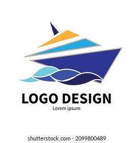 Sturdy and dynamic shipping logo design