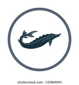 Sturgeon icon. Simple design for web and mobile