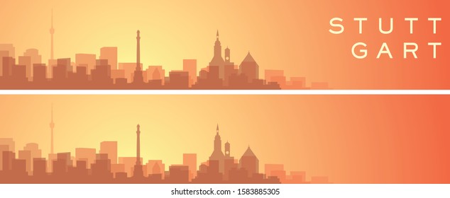 Stuttgart Beautiful Skyline Scenery Banner