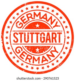 stuttgart germany stamp