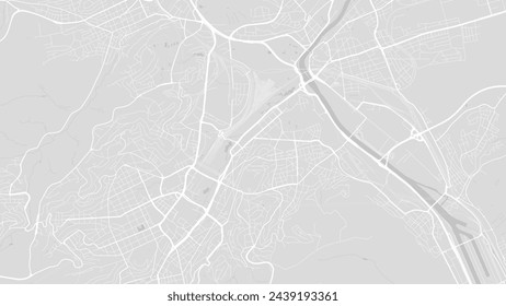 Stuttgart map, Germany. Vector city streetmap, municipal area.