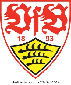 stuttgart,germany 10 10 2023:Vector prepared and cleaned city team stuttgart logo