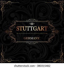 Stuttgart,Germany.Vintage frame.