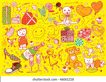 St.Valentine's Day Elements Set(vector)