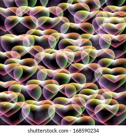 St.Valentine`s Day postcard