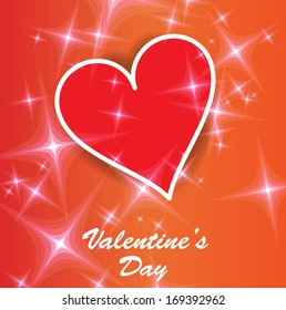 St.Valentine's Day Wallpaper. Heart. Vector