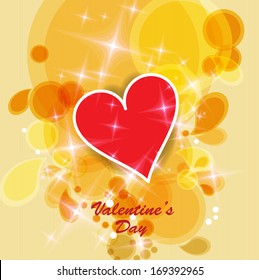 St.Valentine's Day Wallpaper. Heart. Vector