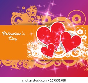 St.Valentine's Day Wallpaper. Heart. Vector