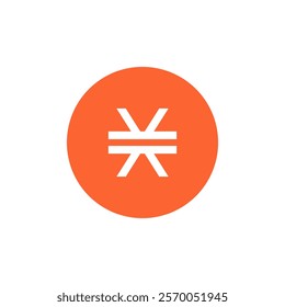STX, Stacks coin flat design icon logo