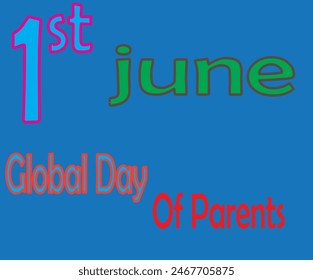 Style 1 june Global Day of Parents in Design and Sky Colour Background in design 