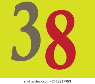 Style 38 Number in Design