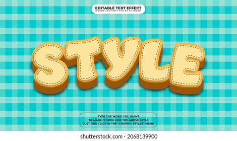 Efecto Estilo de texto 3D con texto editable