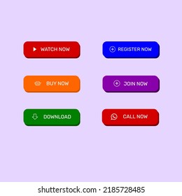 Style action button for website or design element