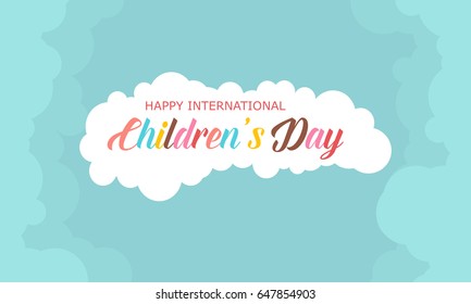 Style background children day collection