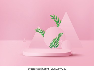 style, background, platform, illustration, modern, geometric, podium, minimal, abstract, pink, design, 3d, empty, stage, pedestal, decoration, minimalist, mock up, product, shape, trendy, blank, scene