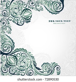 style banner background green